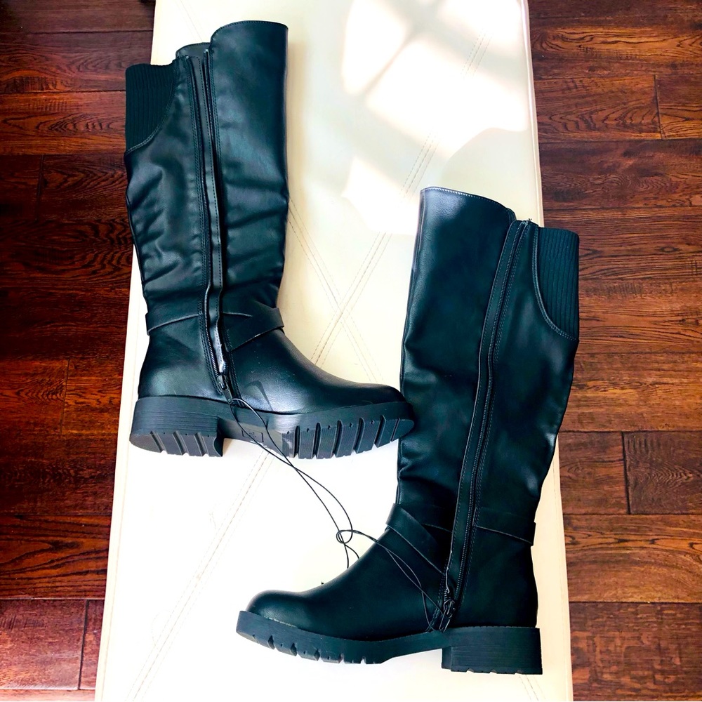 Leather boots